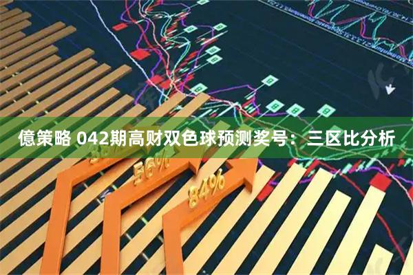 億策略 042期高财双色球预测奖号：三区比分析