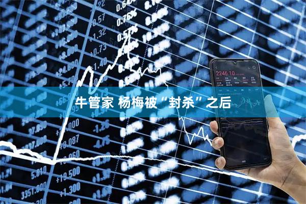 牛管家 杨梅被“封杀”之后