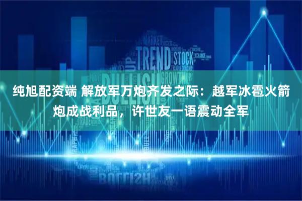 纯旭配资端 解放军万炮齐发之际：越军冰雹火箭炮成战利品，许世友一语震动全军
